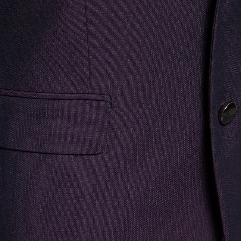 
2020 Dark Purple High Quality Formal Slim Fit Business Meeting Wedding Suits for Men 