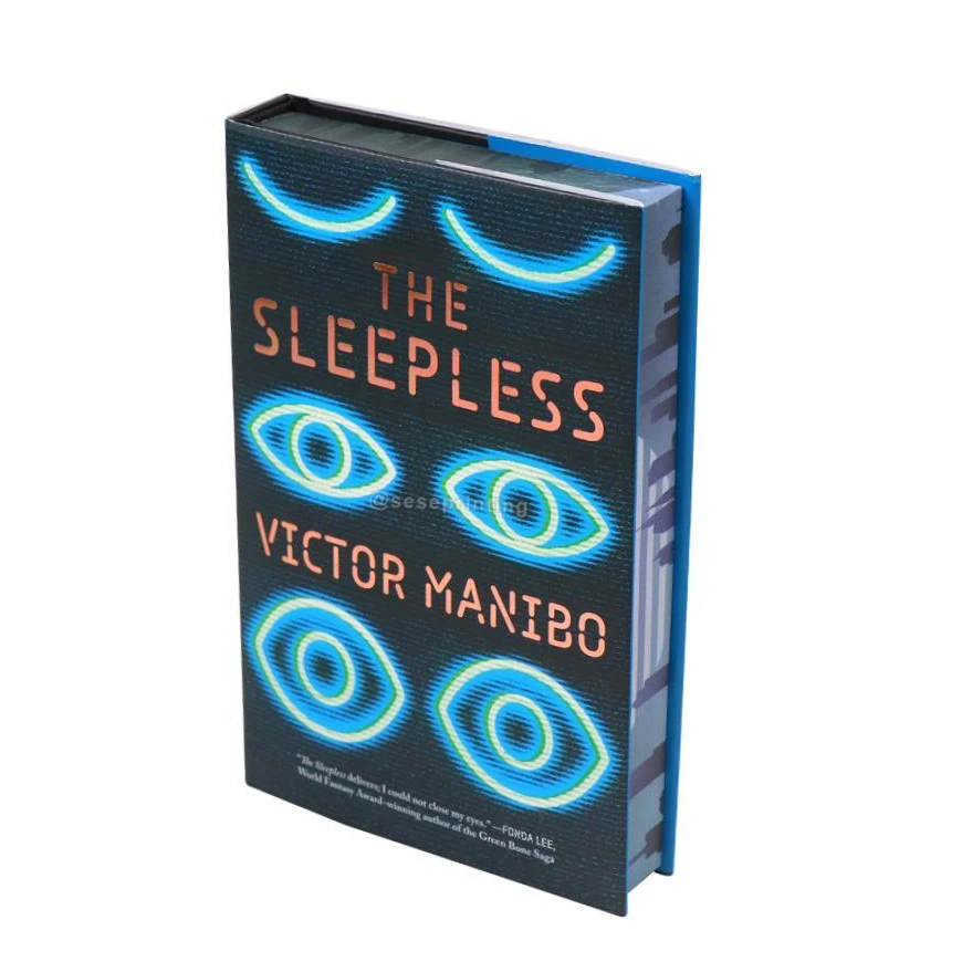 Custom Self Publishing Custom Stenciled Edge Book Printing Exclusive Hardcover Novel Books With Custom Color Edges