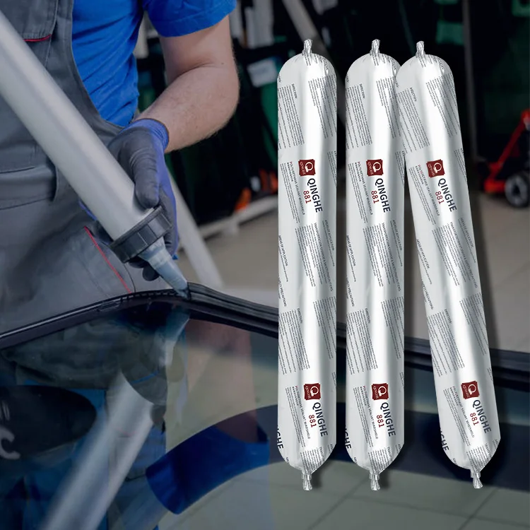 XMH881 Быстроотверждаемый черный белый 600 мл колбаса rtv автомобильное стекло полиуретановое окно автомобиля герметик силиконовый герметик для крыши