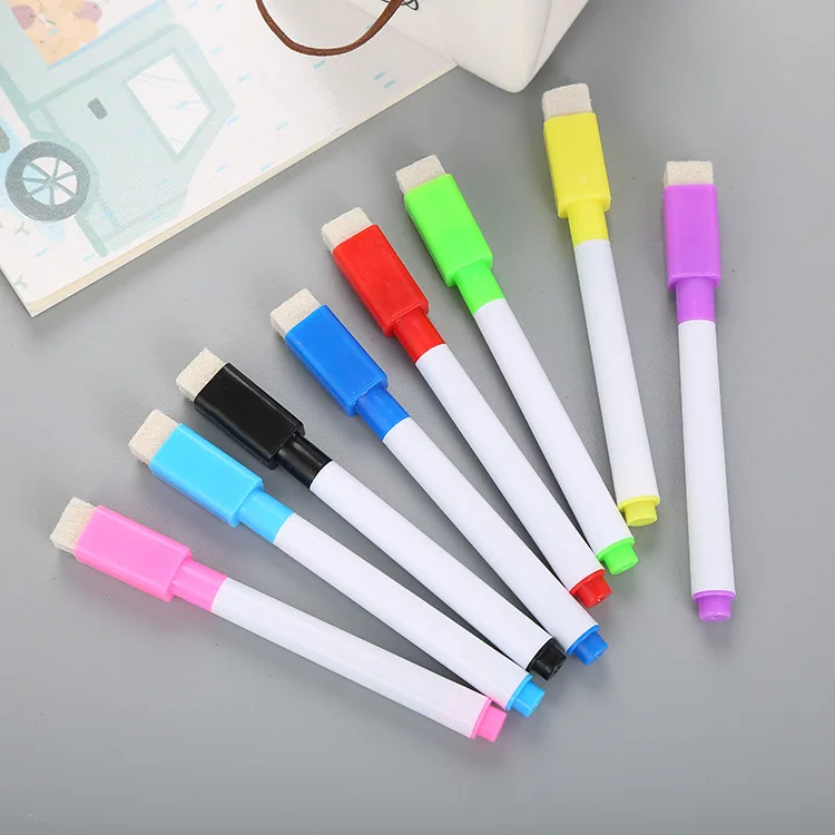 Professional soccer clipboard marker printing on both expo whiteboard markers 12pcs set with eraser
