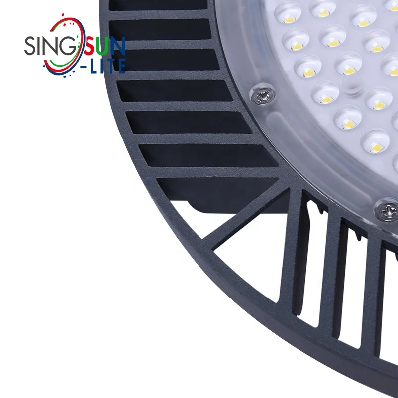  Завод подвесной светильник типа high bay со светодиоидной 150W AC80-300V IP65 водонепроницаемый НЛО вело высокий свет залива