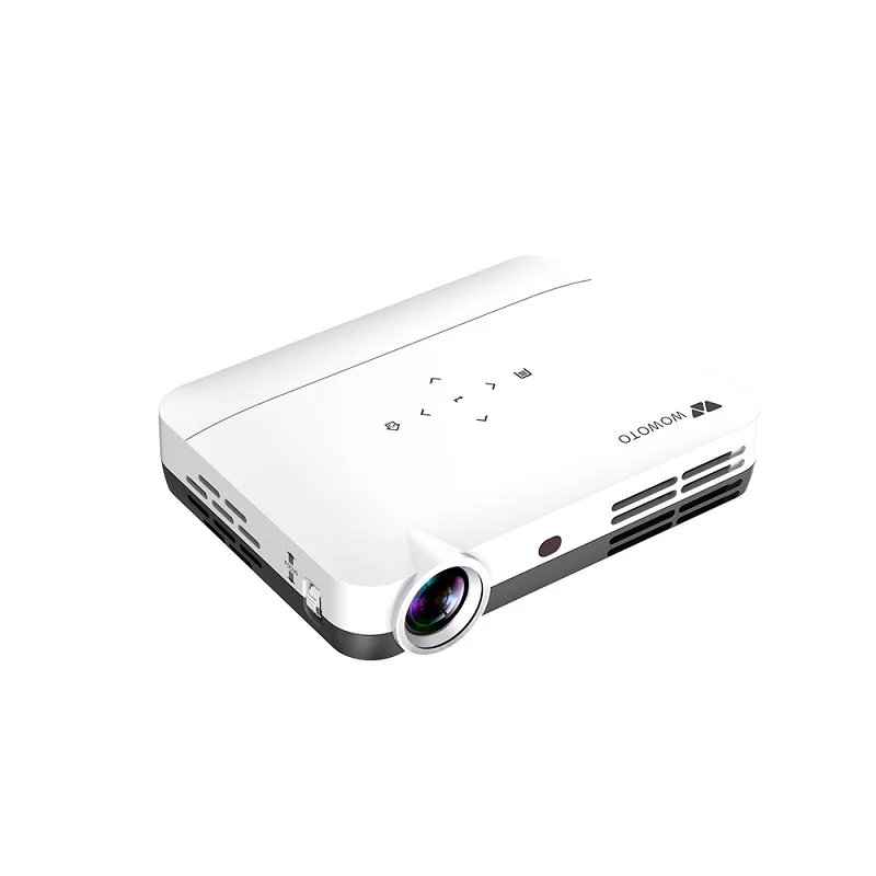 WOWOTO Video Projector1080P USB HDMI-in Outdoor Movies Projector Android Smart 3D 4K 500ANSI Lumens Mini Projector