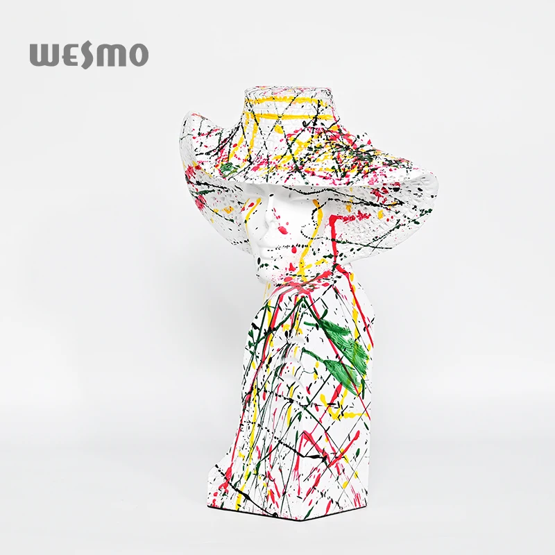 Creative Light Luxury Splash Color Figure Sculpture Resin Ornament Home Decor Resin Crafts Ornament
