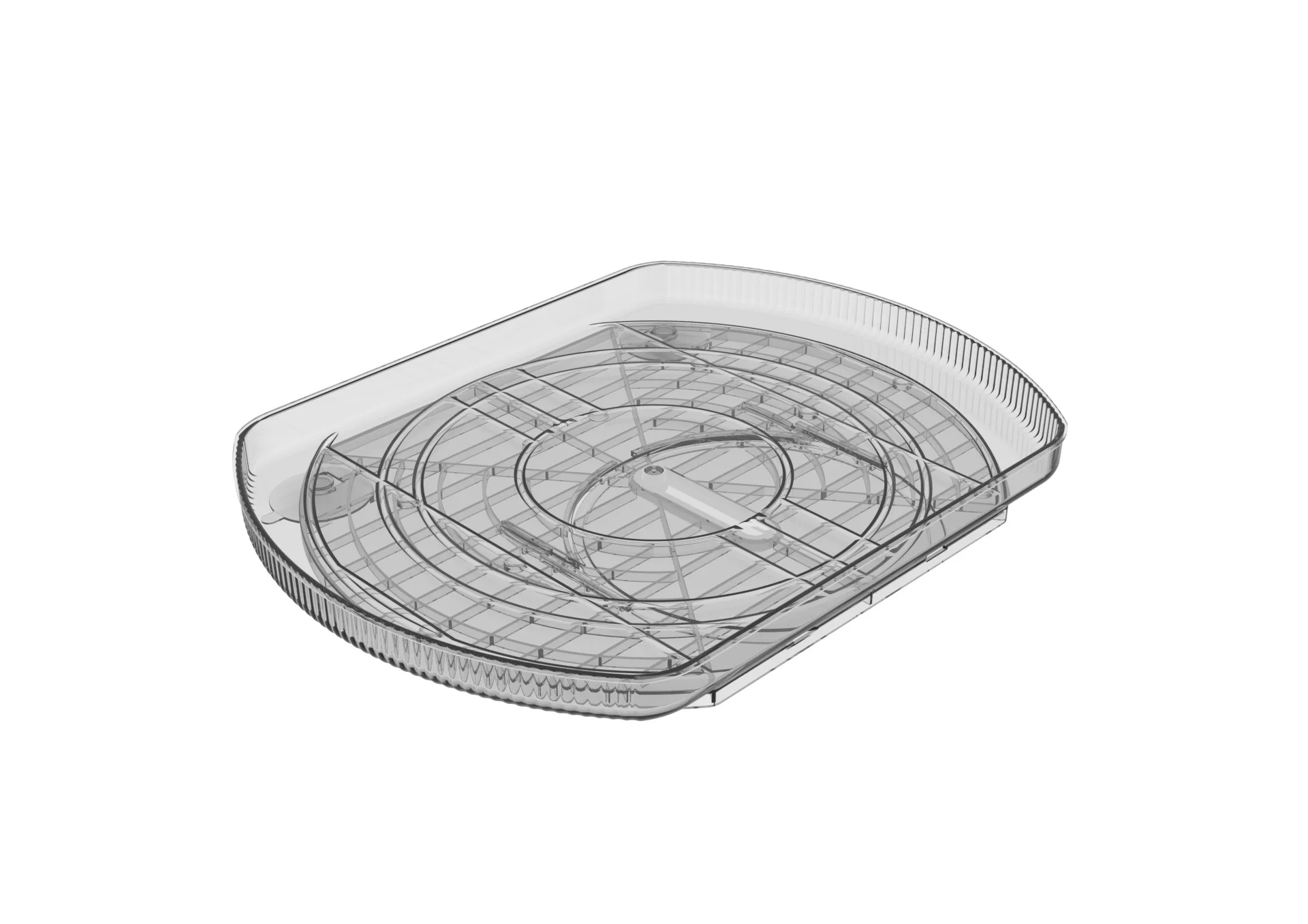 He The Organizer F 360 Rotate Bearing Storage Plate Revolution Oval Lazy Susan Turntable For Makeup Table