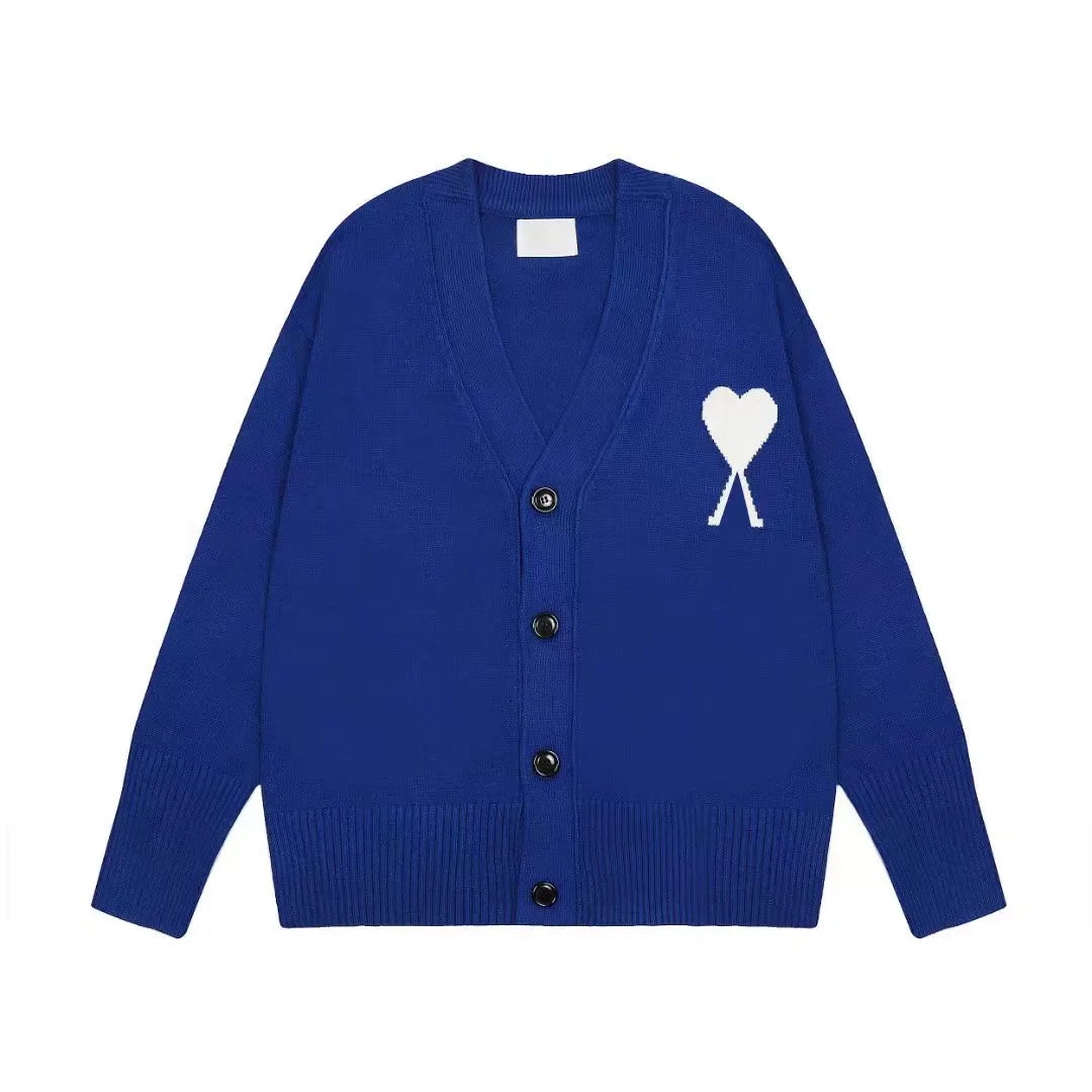 Dilly Fashion women sweater cardigan solid color button cashmere cardigan with jacquard heart