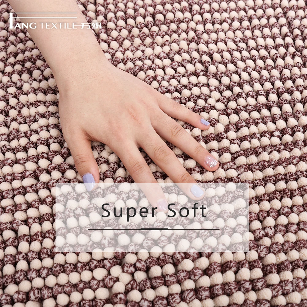 
SEBS Anti Slip Backing Soft Bathroom Carpets Shaggy Door Mats Plush Bath Mats Sets 