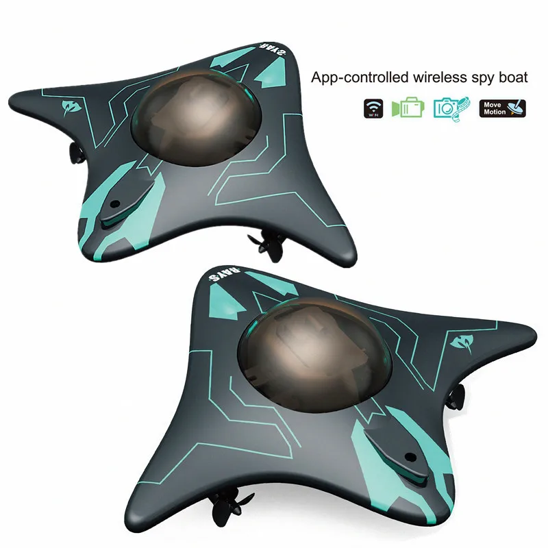 DWI Dowellin 2.4G 6CH RC Boat APP Control with Camera WIFI FPV Underwater Photography