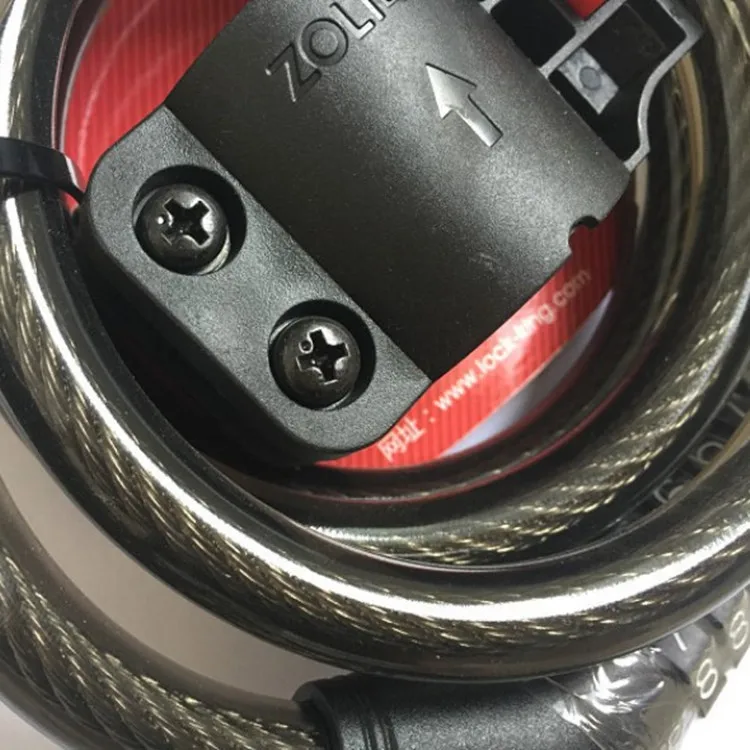 1/2 Inch Diameter Bike Lock Cable 4 Feet High Security 5 Digit Resettable Combination Coiling Bike Cable Lock