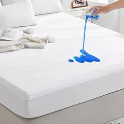 100% водонепроницаемый махровый хлопковый пыленепроницаемый дышащий ультратонкий наматрасник с глубоким карманом первоклассный наматрасник с защитой