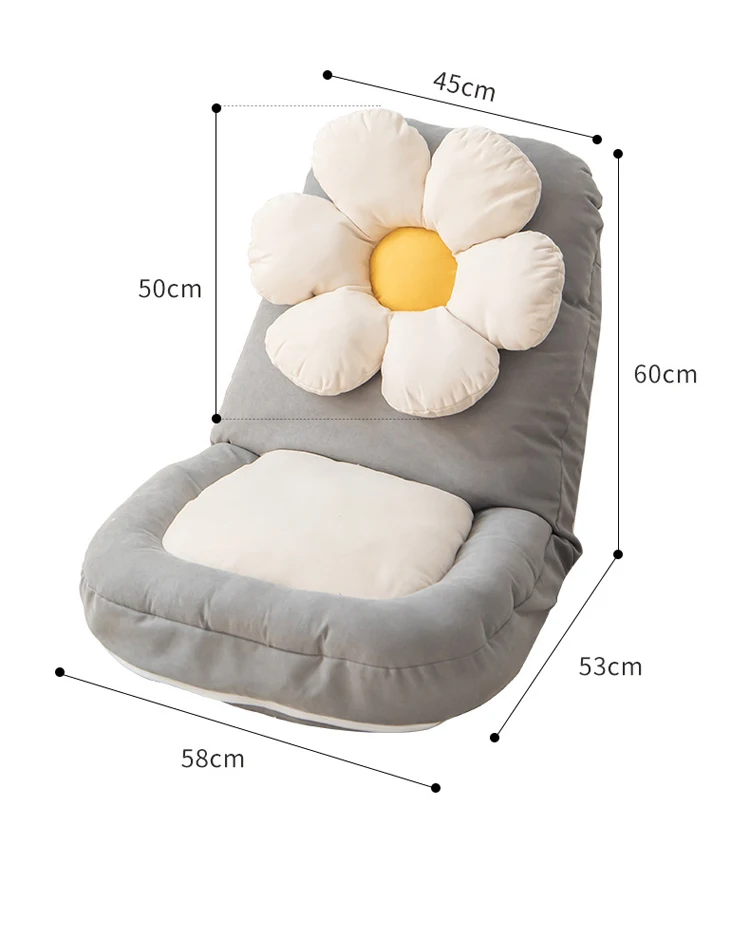 Japan Couch Stool Living Room Single Comfortable Floor Leisure Folding Office With Cushion Lazy Adjustable Recliner Chair Sofa