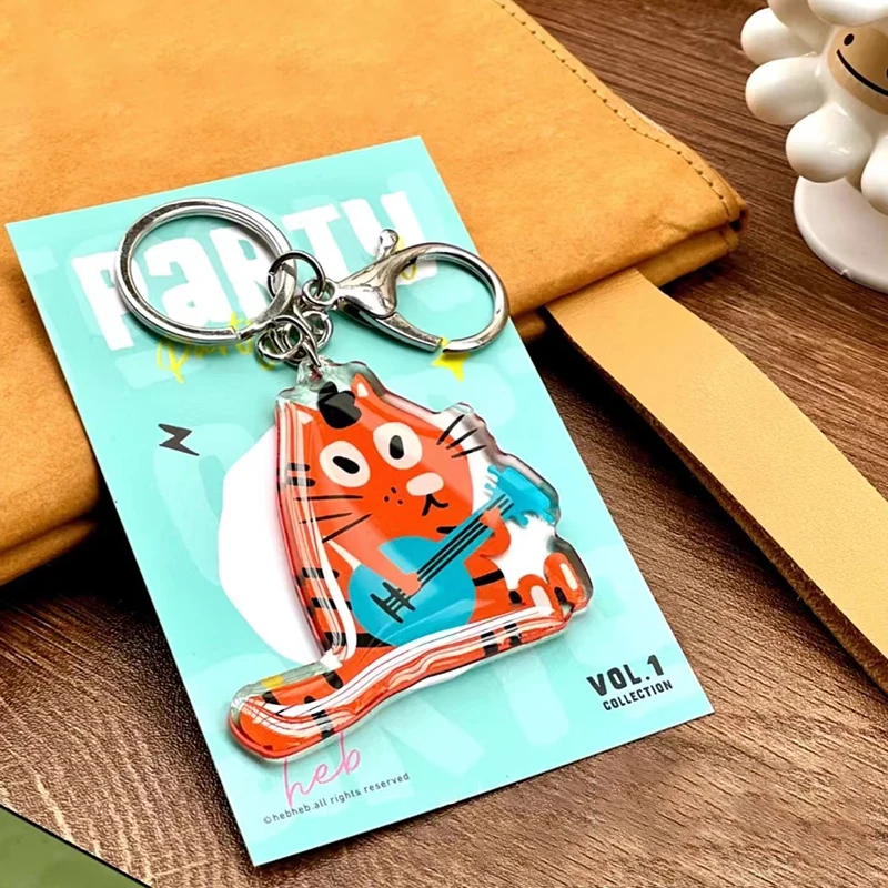 Customized High Quality Anime Figure Epoxy Resin Shaker Charm Acrylic Glitter Rainbow Key Chain