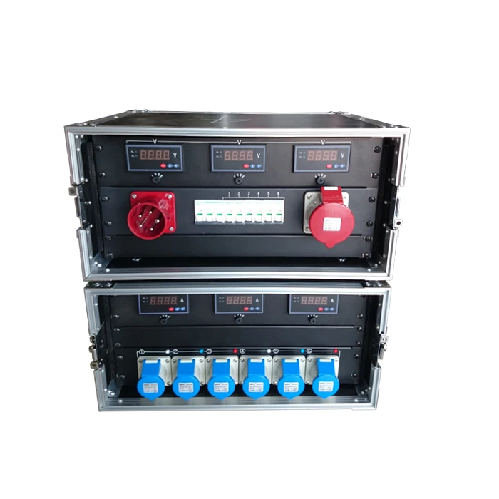 6way power distro rack single phase electrical panel box