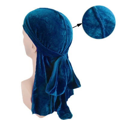 Высококачественная уличная Кепка Durag в стиле хип-хоп унисекс несколько цветов белая черная бархатная