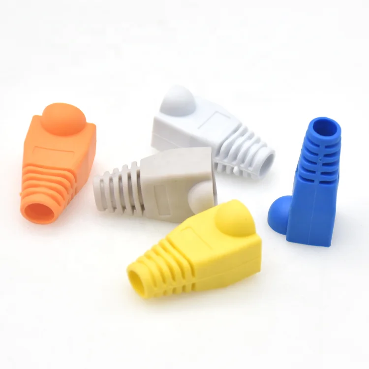 Registered jack Network cable sheath connectors pass through cat 5e rj45 1 to 2 female