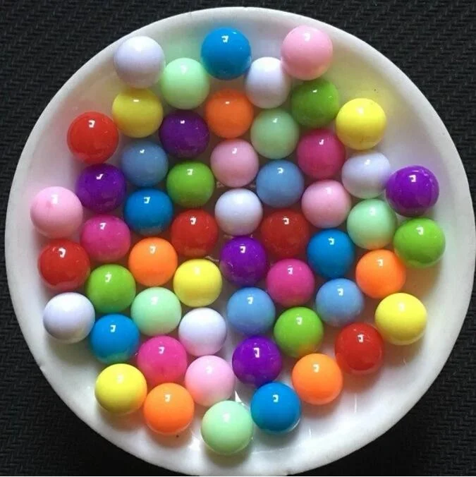 Decorative solid 12mm 8mm 10mm acrylic pmma plastic ball