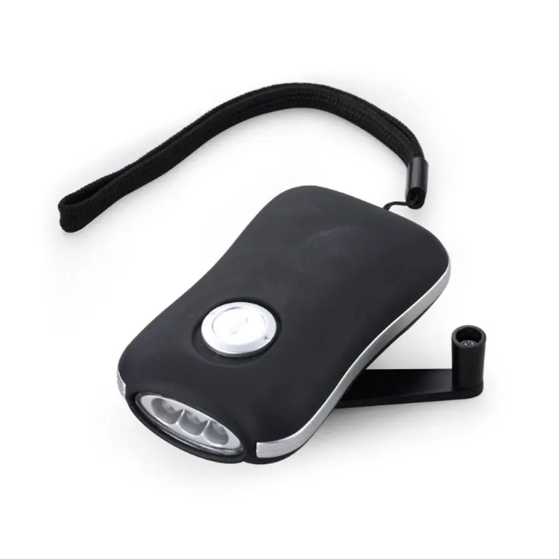 Colorful 3 Led Hand Crank Flashlight Generator Torch Light Dynamo Charge Light 13000 Lumens 2 Hours White Box 85*23*30mm JD-LITE