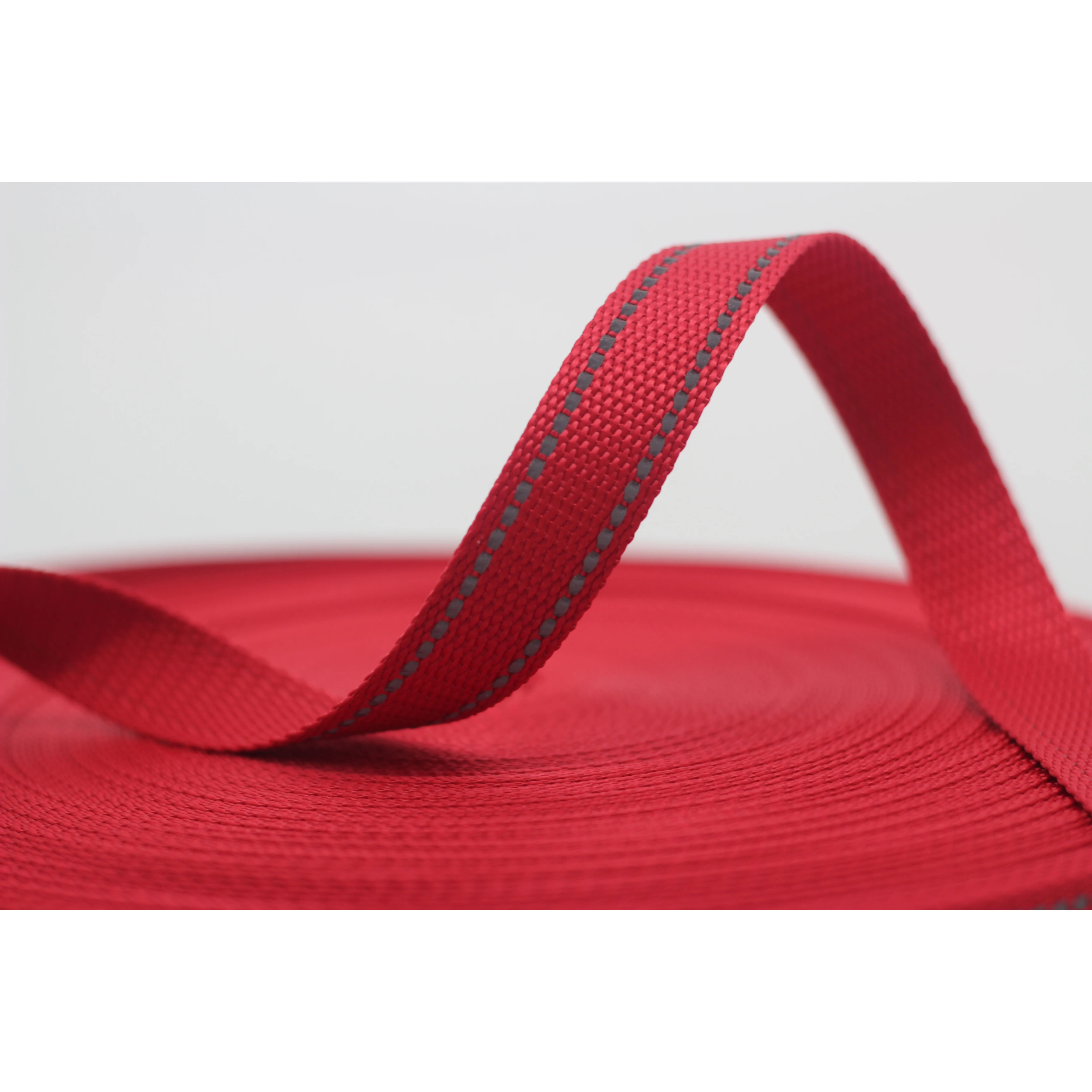 Wholesale 25mm imitation nylon reflective tape webbing strap for clothing