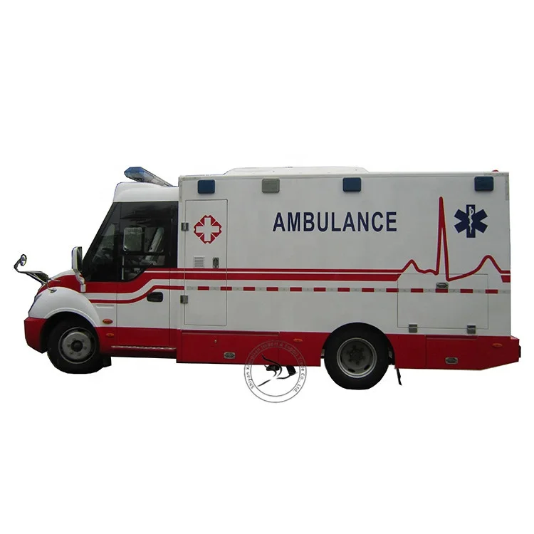 Cheap sale 5 speed manual diesel emergency ambulance with medical equipment