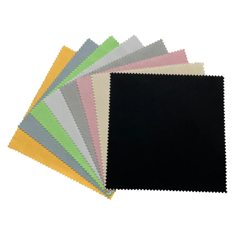 Free Sample Bulk Custom Printed Logo Black White a Microfibre Micro Fibre Micro Fiber Microfiber Clean Cloth for Glasses