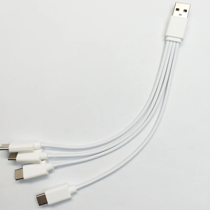 
25cm 4 in 1 type-c usb charging cable charging line for mobile phone 