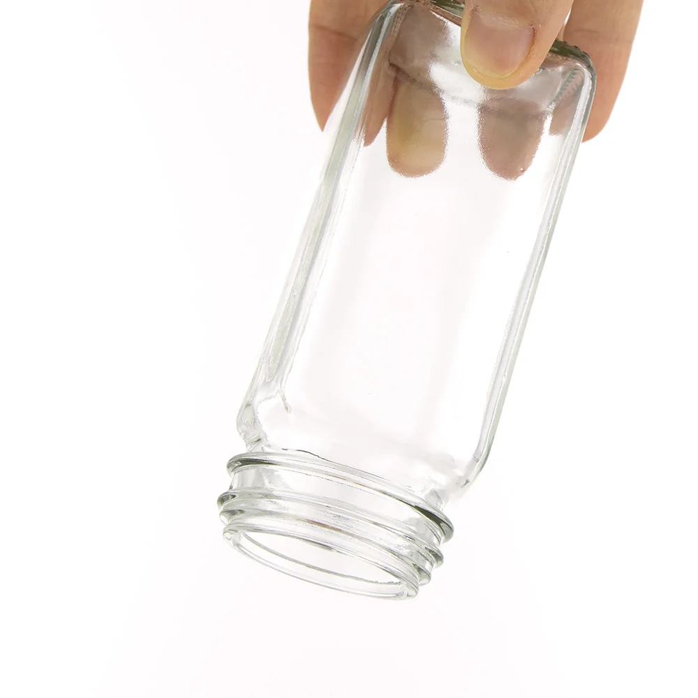 Glass Food Bottle Jar 120ml Bean Rice Candy Fruit Storage Bin Glass Food Containers for Kitchen Refrigerator