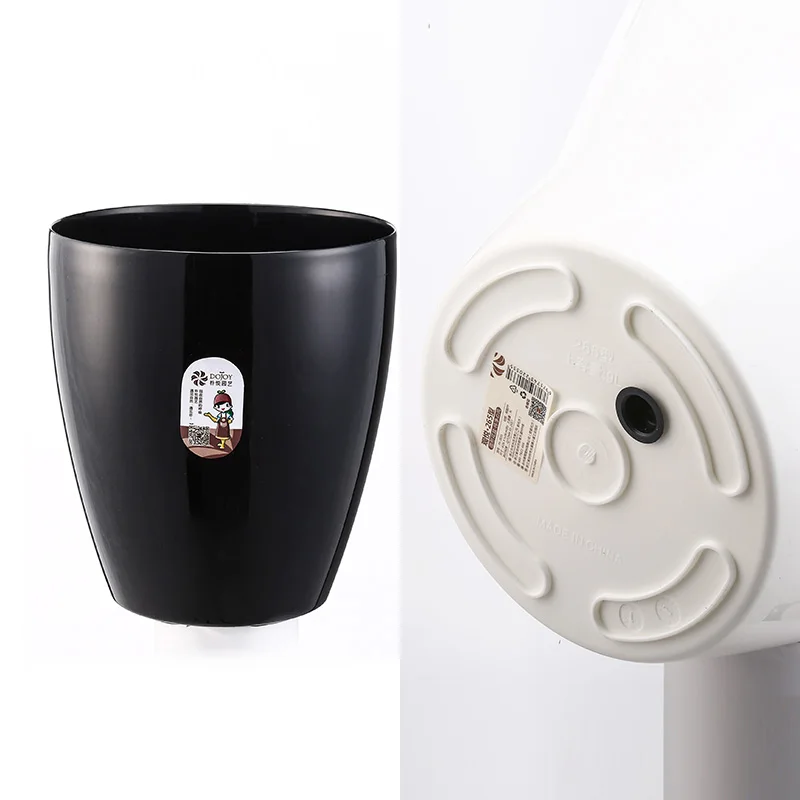 Novelty ROUND Large Plastic Garden indoor outdoor Planter Flower Pots