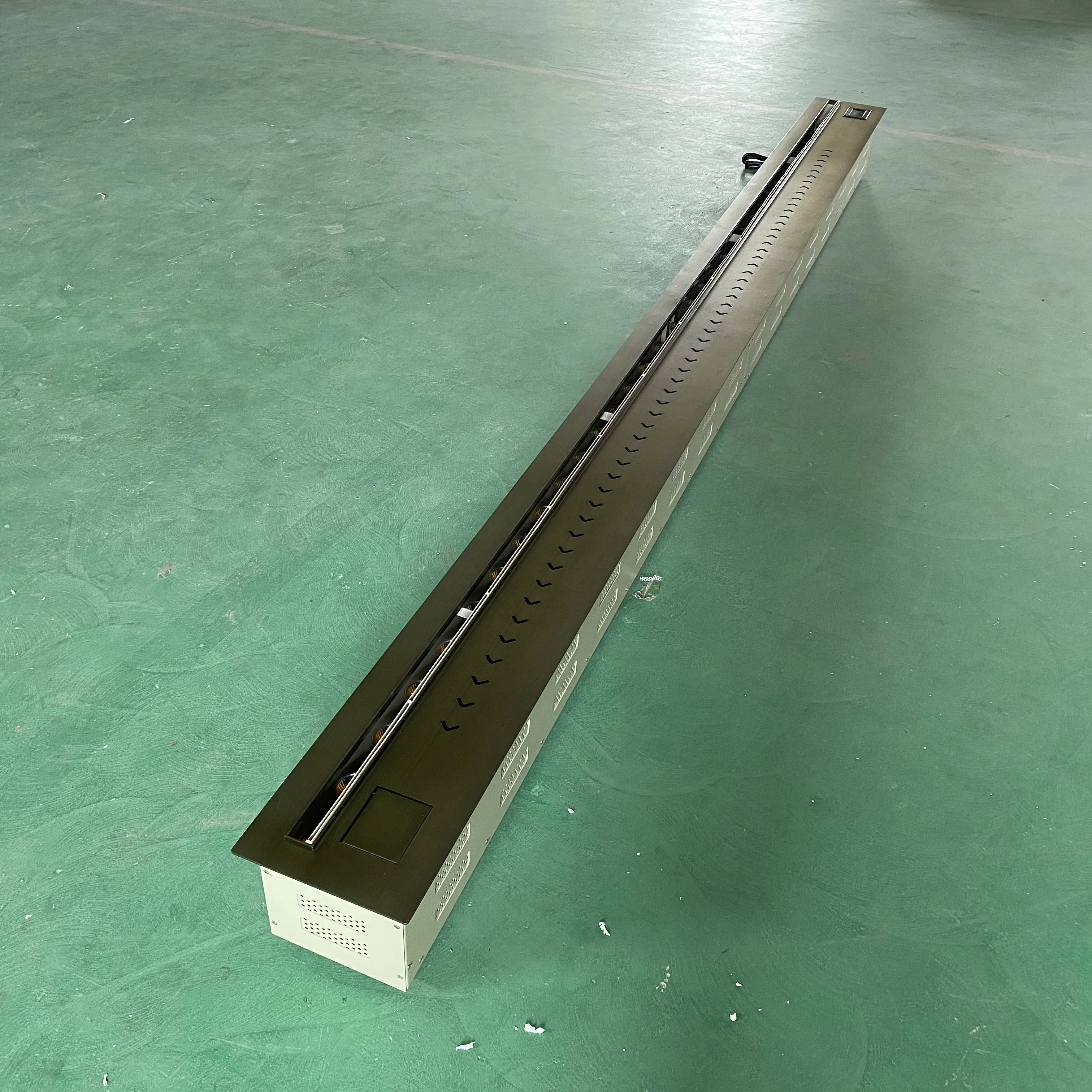 Frosted black fireplace Guangzhou factory fireplace can be operated by mobile phone app to change color flame fireplace