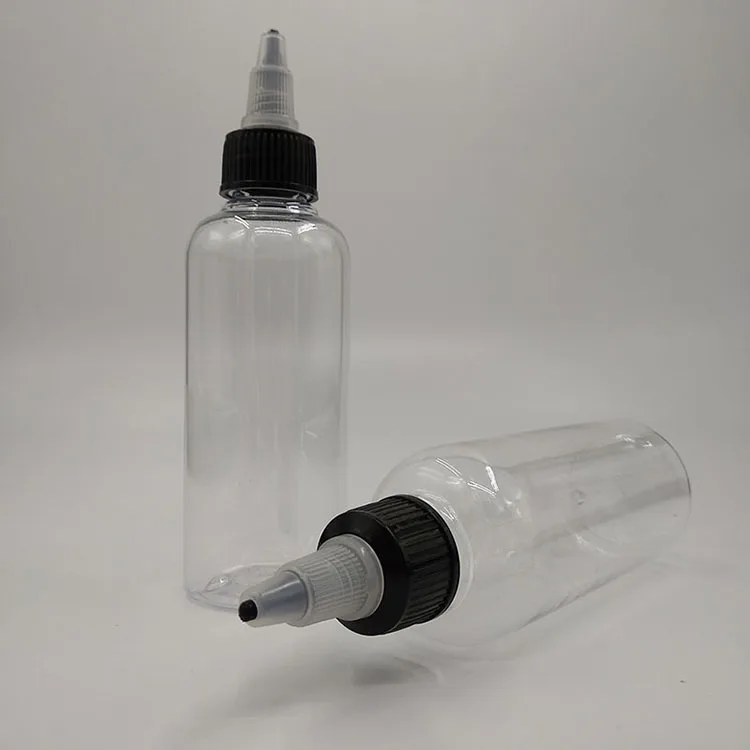 Custom 10-250 ml Plastic Bottle with Twist Top Cap for Solvents Oils Paint Ink Squeeze Bottle with Twist Top Cap Tip Applicator