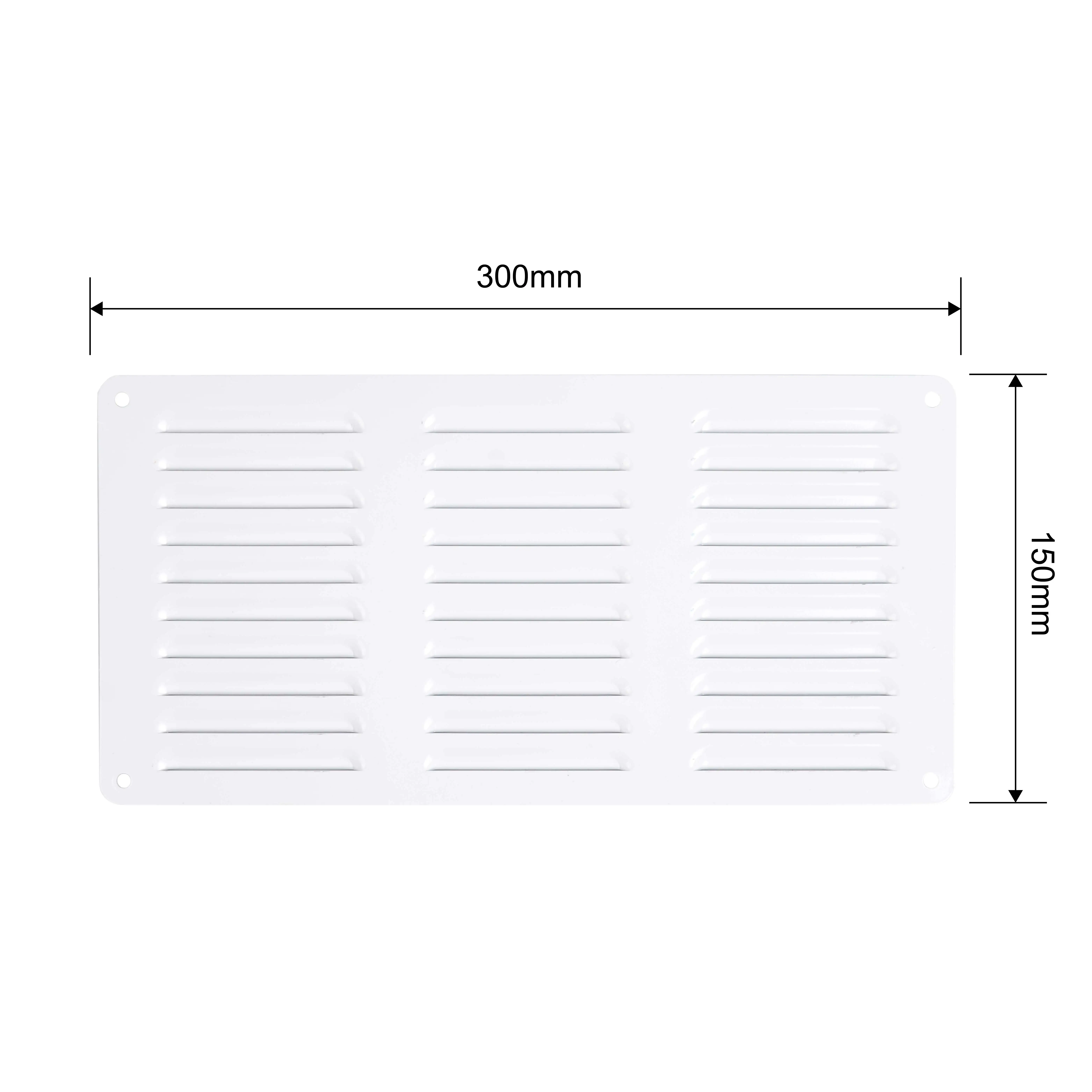 RV Exterior Accessories 300*150MM Camper Caravan Trailer  Air Vent Grille Cover Motorhome RV Wall Dent Vent