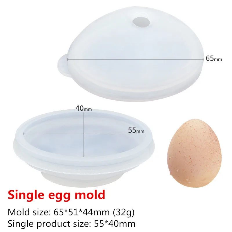 1174 Easter Egg Silicone Mold Cake Decoration DIY Dinosaur Egg Aromatherapy Candle Epoxy Plaster Abrasive Tool