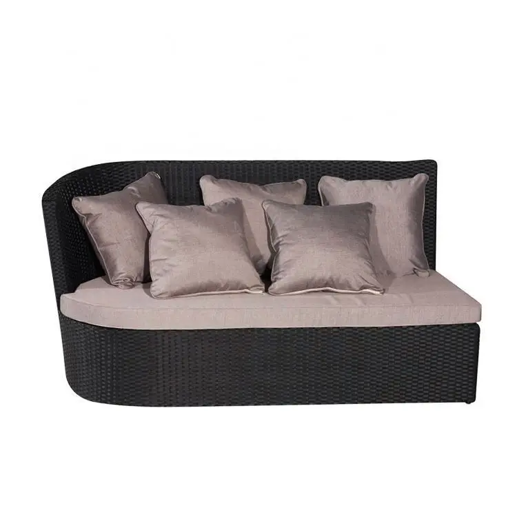 Yinzhou Living Deck Outdoor Garden Conservatory Modular 8 Seater Corner Sofa Set - Grey Rattan Furniture Mexico