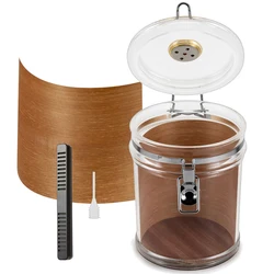 Hot selling  Superior Quality Customized Round Cigar Humidors Jar,Cigar Acrylic Jar