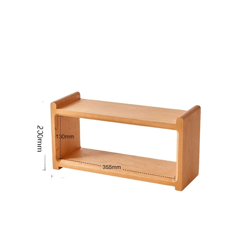 Wood Monitor Stand Riser - Computer Desk Organizer Desktop Dock Wooden Mount Display for PC TV Screen Notebook Laptop