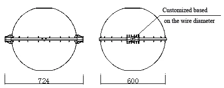 Fiberglass Reinforced Polymer Aviation Warning Spheres marking on High-Voltage