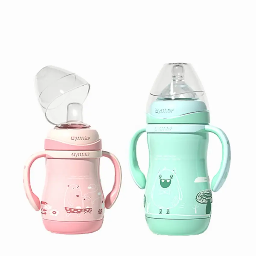 Best Selling  210ml/280ml SUS304 Baby Feeding Bottle BPA Free Food Grade Baby Feeding Breastfeeding