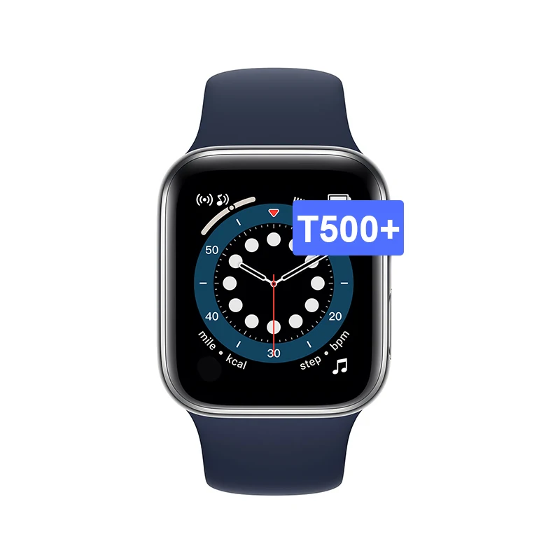 T500 + смарт-часы-телефон 1,75 дюймов Iwo Series 5 6 Reloj lnteligente Ios и Android, Смарт часы для телефона Smartwatch T500 +