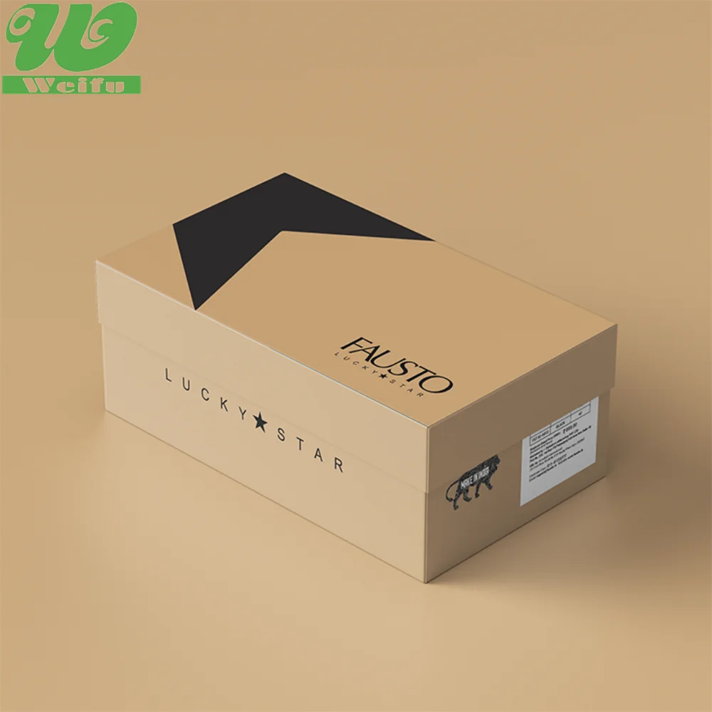 Картонная упаковочная коробка для обуви timberland в сложенном виде