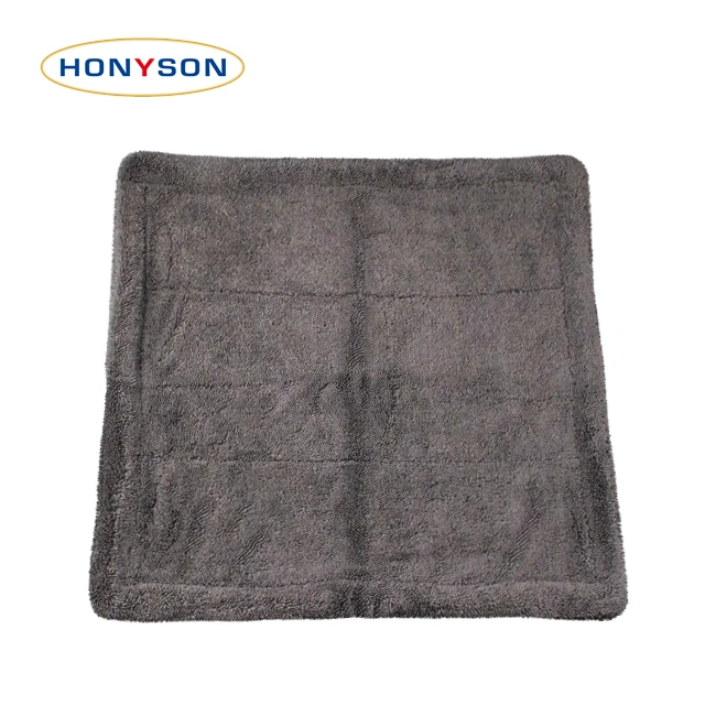 1200gsm car wash detailing towel,large size twisted loop car drying towel