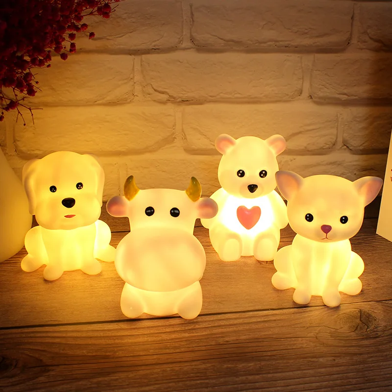 Wholesale Cartoon Toggle Switch Creative Bedside Eye Protection Cute Styling Enamelled Small Night Light