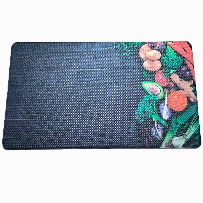 12mm Anti-Fatigue PVC Leather Woven pattern Water-Proof Oli-Proof Anti-Skid for Kitchen Rugs and Mats