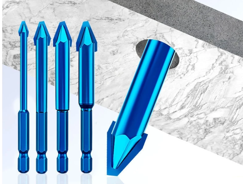 Bent Head Eccentric Drill Bit Hexagonal Handle Multifunctional Handheld  Drilling Tool Bawang Ceramic Diamond