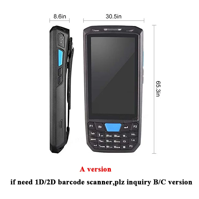 Android 9 0 4G смартфон ручной КПК 1D 2D qr сканер штрих-кода инвентарь мобильный