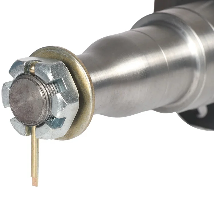 Light trailer unbraked 750kg castle nut washer split pin