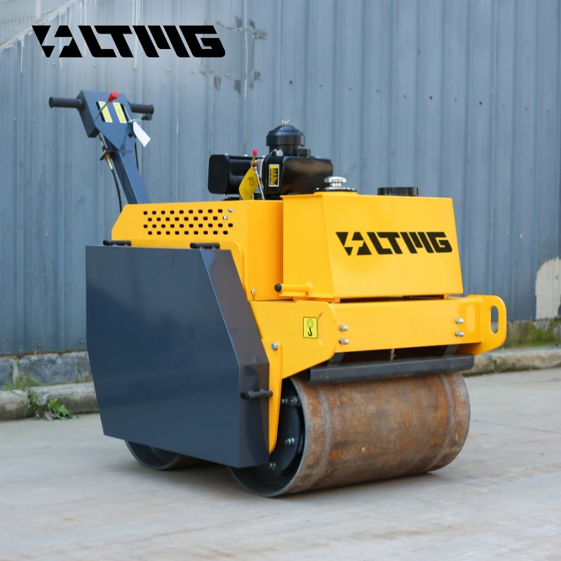 LTMG China Brand 0.6Ton Double Steel Wheel Min Popular Design Factory Price Road Roller For Construction