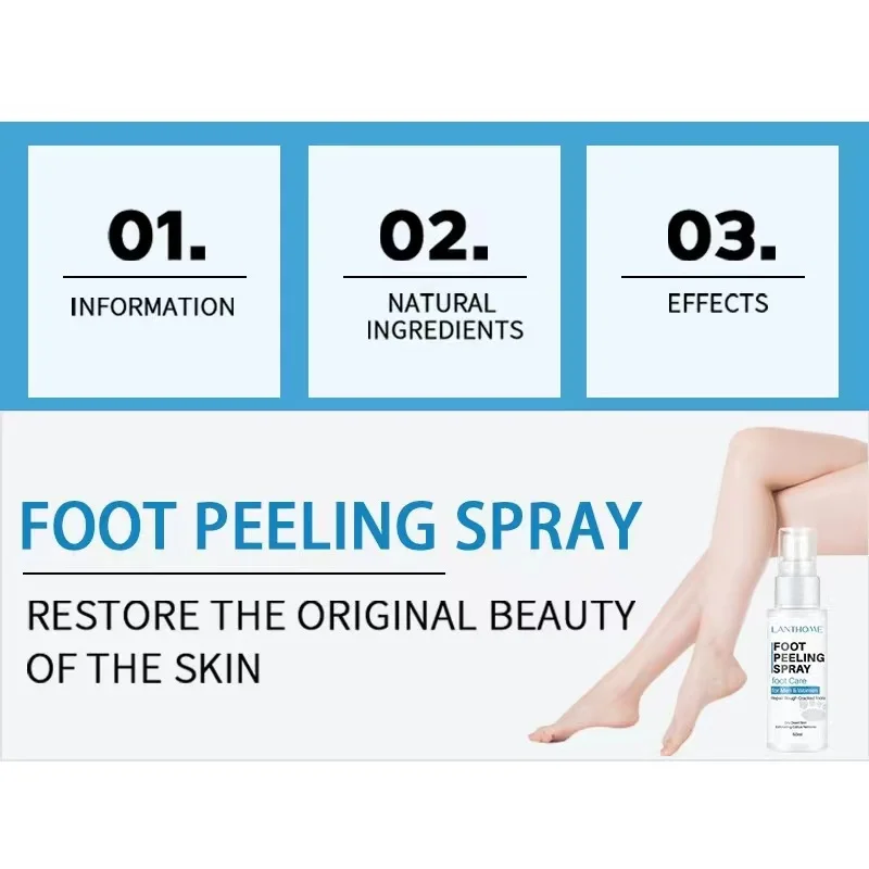 Wholesale Foot Skin Care Heels Deodorant Urea 40% Orgainc Ingredient Exfoliating Nourishing Moisturizing Peeling Foot Spray 50ML