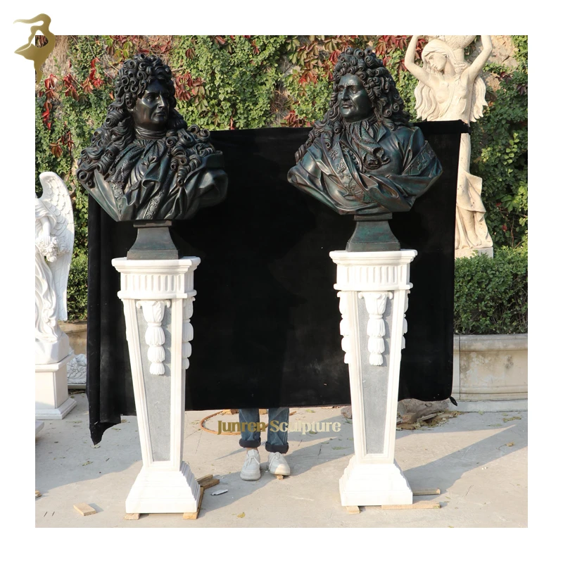 Modern Indoor Outdoor Bronze Ancient Rome Statues Famous Busts Sculpture