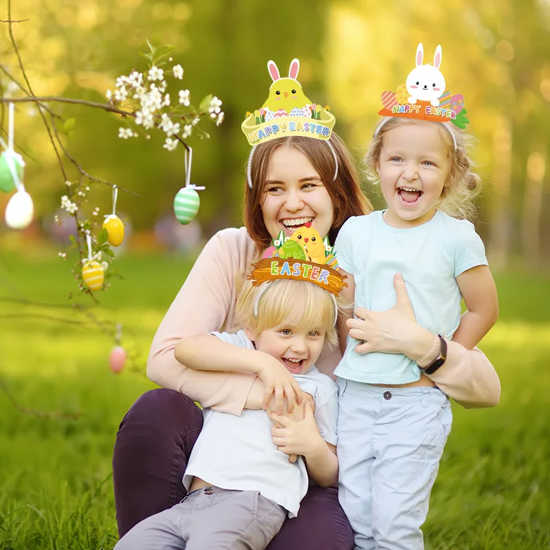 Повязка на голову с пасхальными ушками кролика