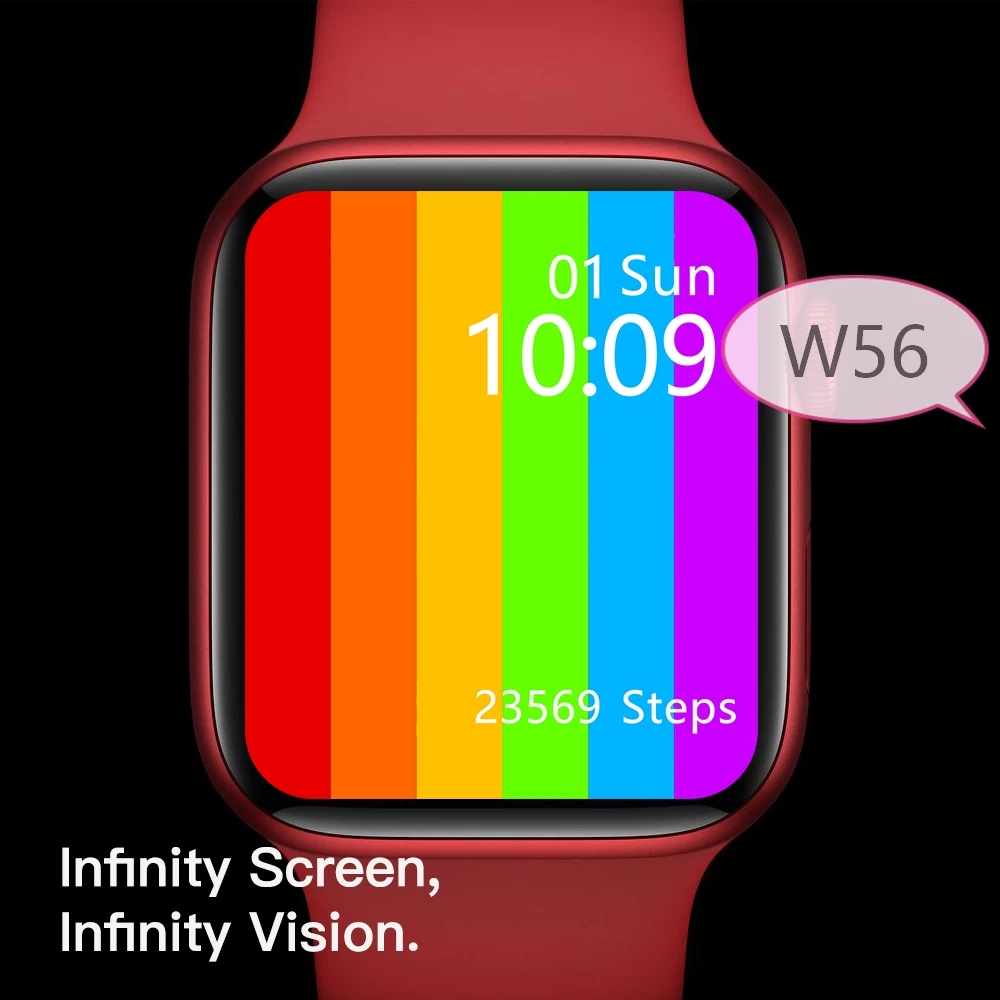 Series 6 W56 Smart Watch IWO13 Voice Call W56 Heart Rate ECG Watch Band IP68 Waterproof  smartwatch w56