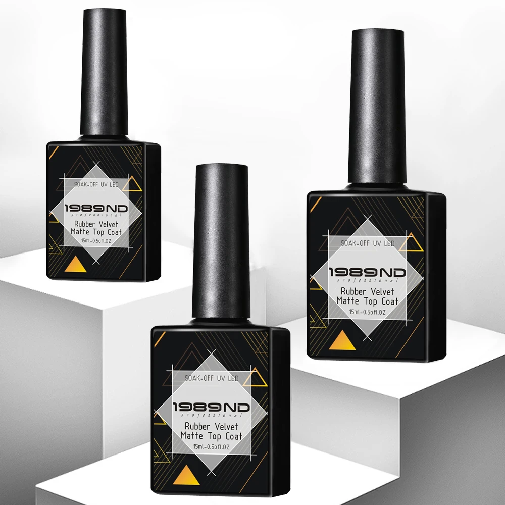 Hanyinails private label original cosmetics acrylic mat finish uv led gel nail polish cover super velvet matte top coat