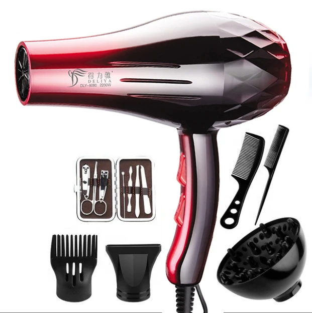 Low price africa portable salon blow 5 in 1 powerful professional hair dryer set